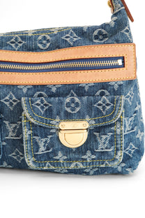 Louis Vuitton Blue Denim Baggy PM Monogram Shoulder Bag