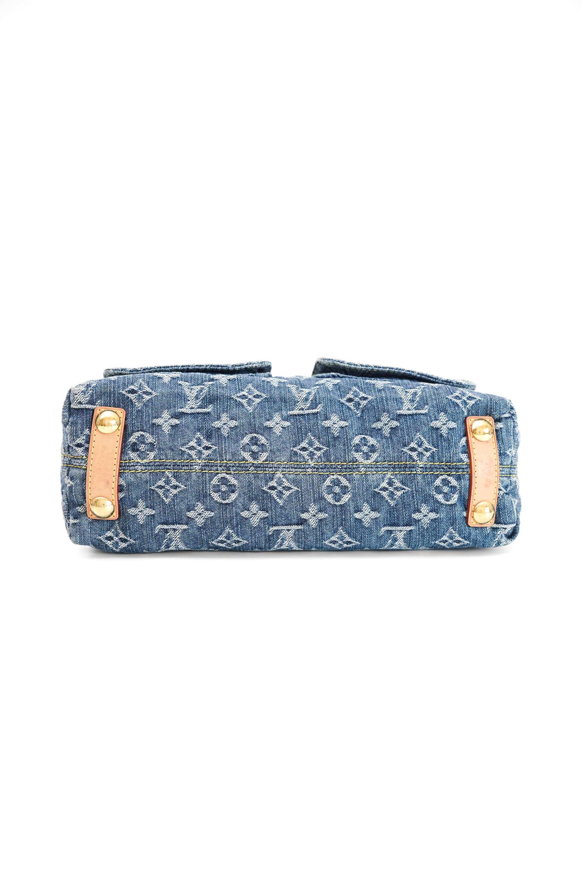 Louis Vuitton Blue Denim Baggy PM Monogram Shoulder Bag