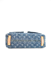 Louis Vuitton Blue Denim Baggy PM Monogram Shoulder Bag