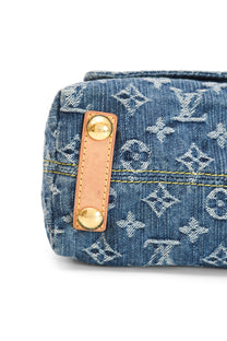 Louis Vuitton Blue Denim Baggy PM Monogram Shoulder Bag