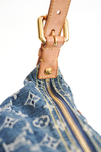 Louis Vuitton Blue Denim Baggy PM Monogram Shoulder Bag