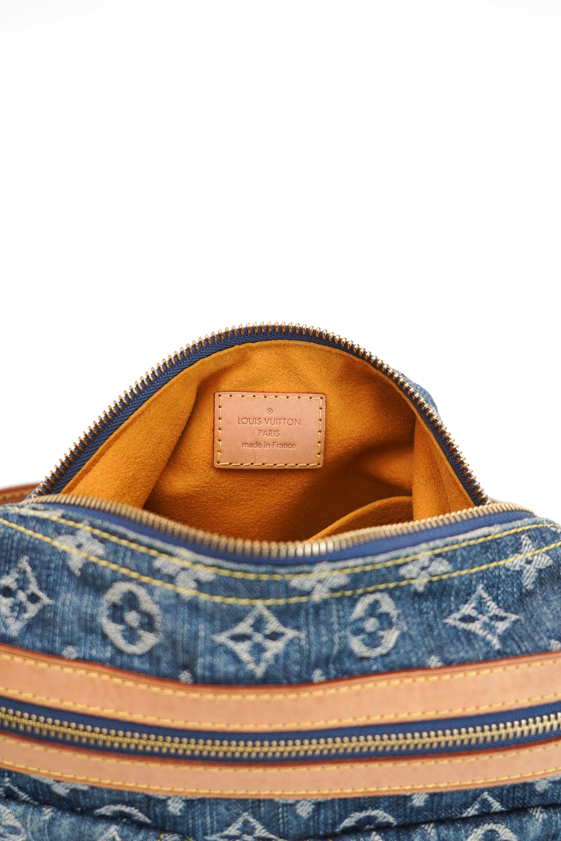 Louis Vuitton Blue Denim Baggy PM Monogram Shoulder Bag