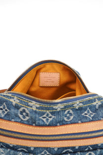 Louis Vuitton Blue Denim Baggy PM Monogram Shoulder Bag