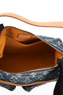 Louis Vuitton Blue Denim Baggy PM Monogram Shoulder Bag