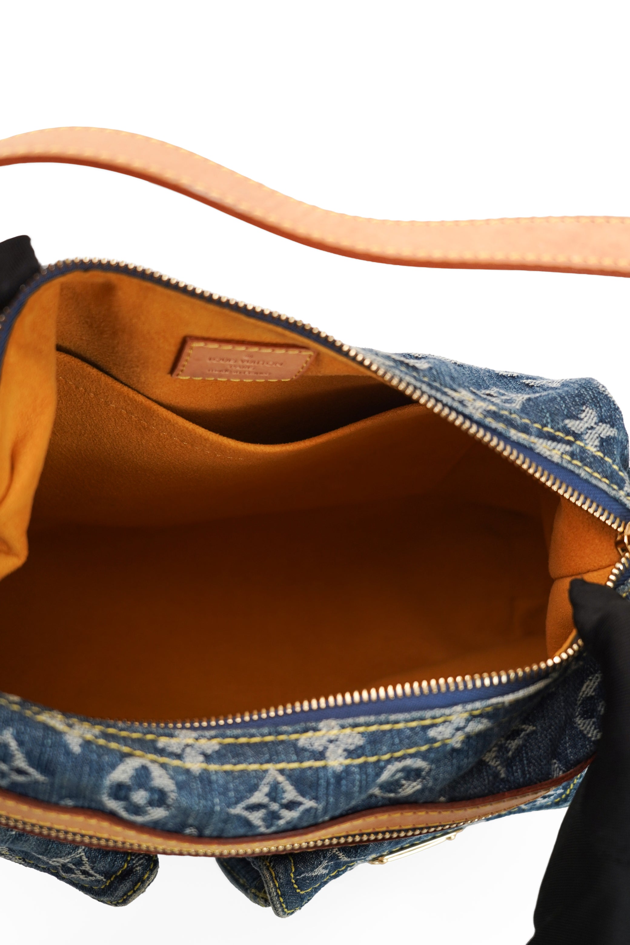 Louis Vuitton Blue Denim Baggy PM Monogram Shoulder Bag