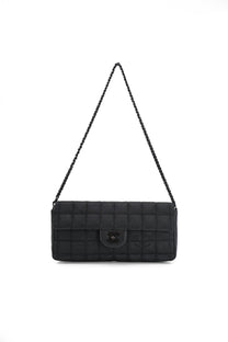 Chanel Black Travel Line East West Shoulder Bag