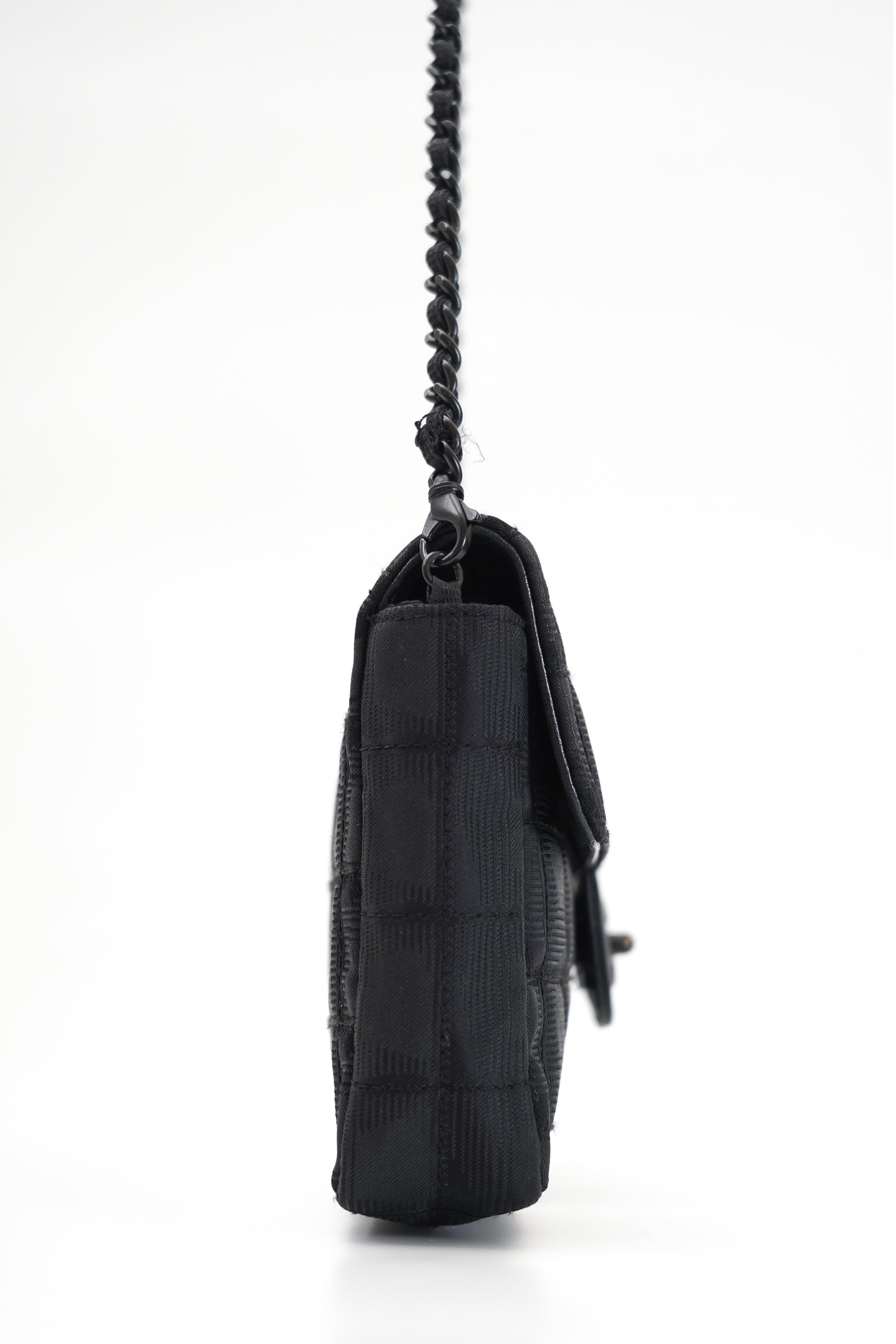 Chanel Black Travel Line East West Shoulder Bag