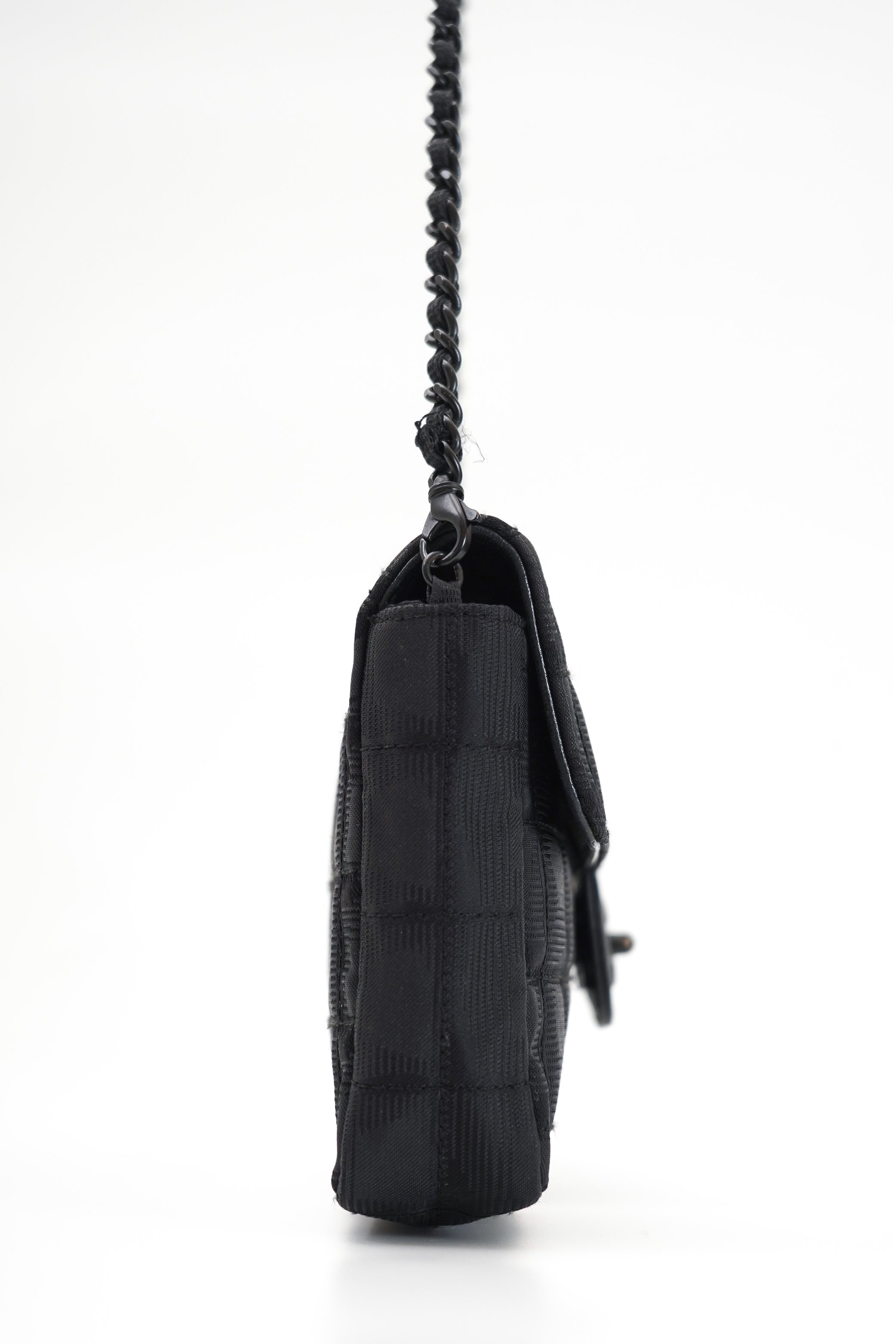 Chanel Black Travel Line East West Shoulder Bag