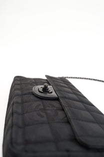 Chanel Black Travel Line East West Shoulder Bag