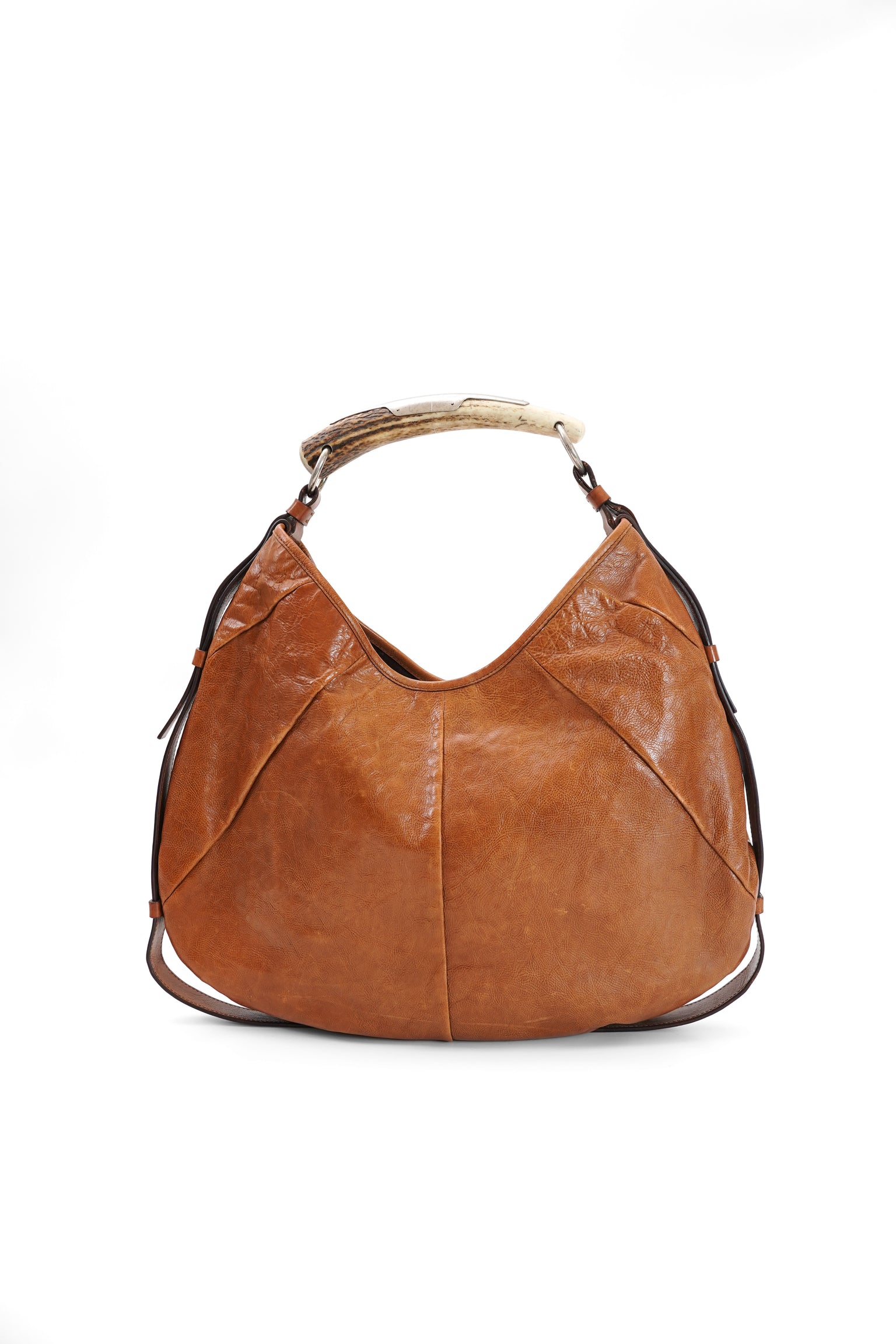 Yves Saint Laurent Mombasa Brown Leather Shoulder Bag