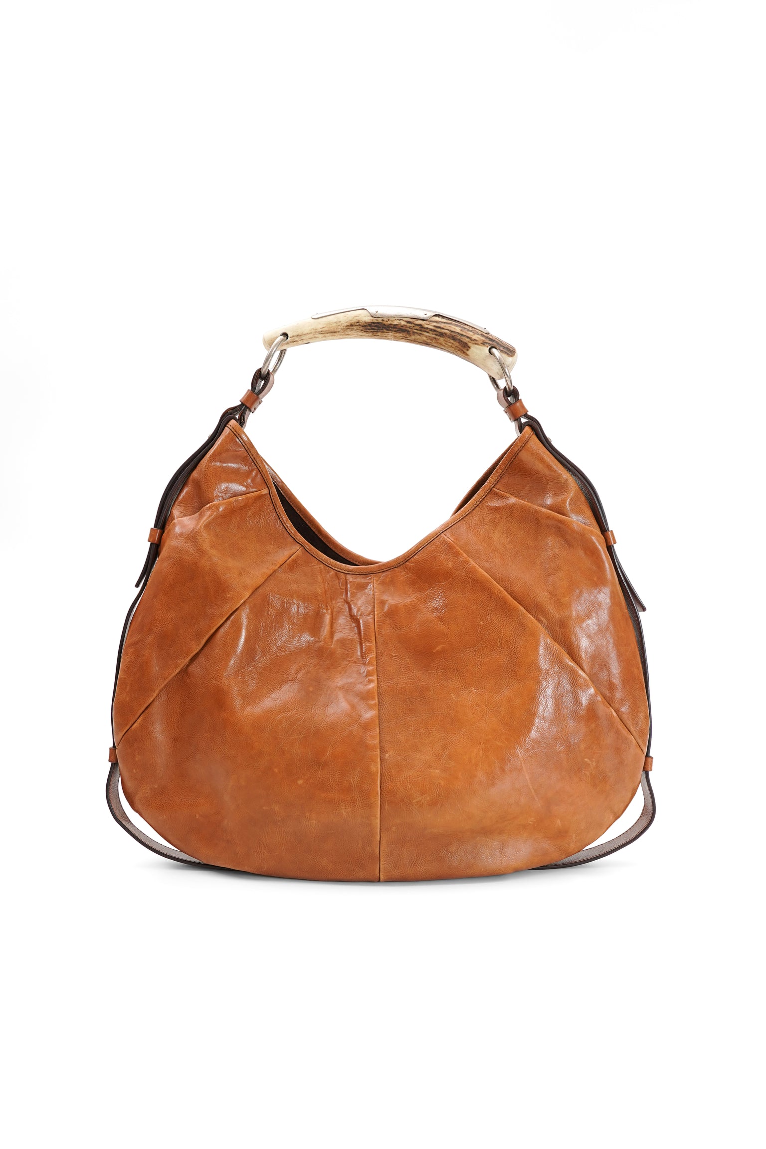 Yves Saint Laurent Mombasa Brown Leather Shoulder Bag