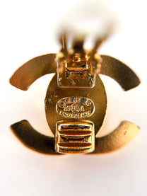 Vintage Chanel 1995 Gold-Plated Clip On Earrings