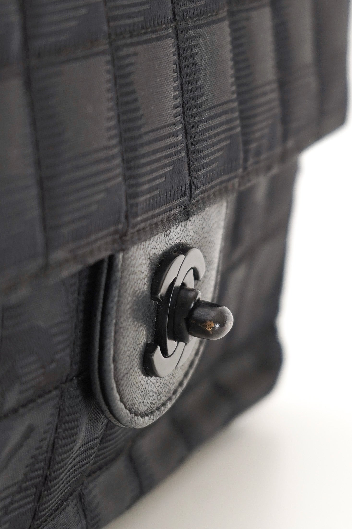 Chanel Black Travel Line East West Shoulder Bag